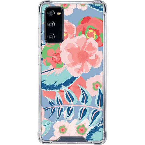 Pink Spring Flowers Galaxy S20 FE Clear Case