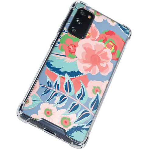 Pink Spring Flowers Galaxy S20 FE Clear Case