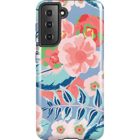 Pink Spring Flowers Galaxy S21 5G Pro Case