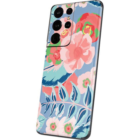 Pink Spring Flowers Galaxy S21 Ultra 5G Skin