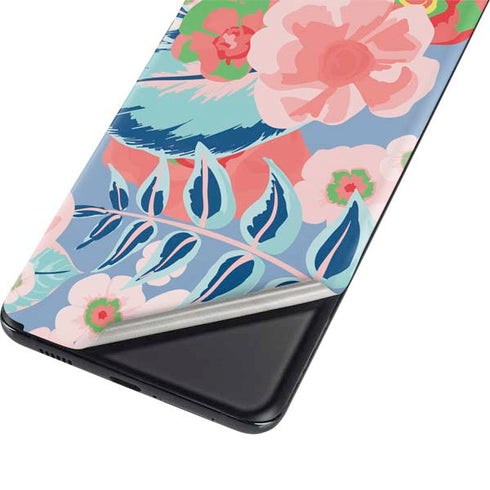 Pink Spring Flowers Galaxy S21 Ultra 5G Skin