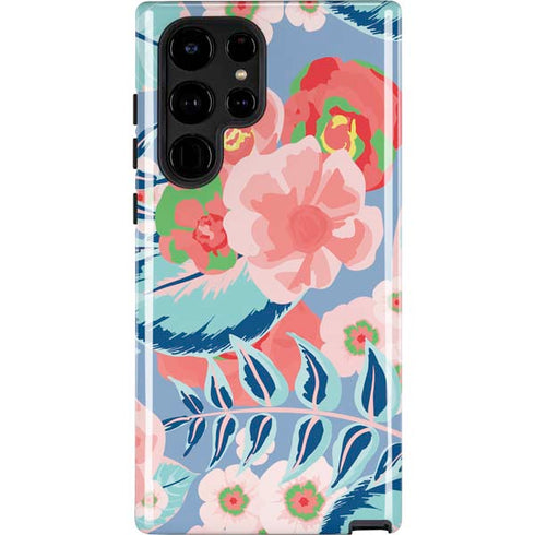 Pink Spring Flowers Galaxy S22 Ultra Pro Case
