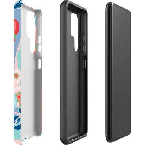 Pink Spring Flowers Galaxy S22 Ultra Pro Case