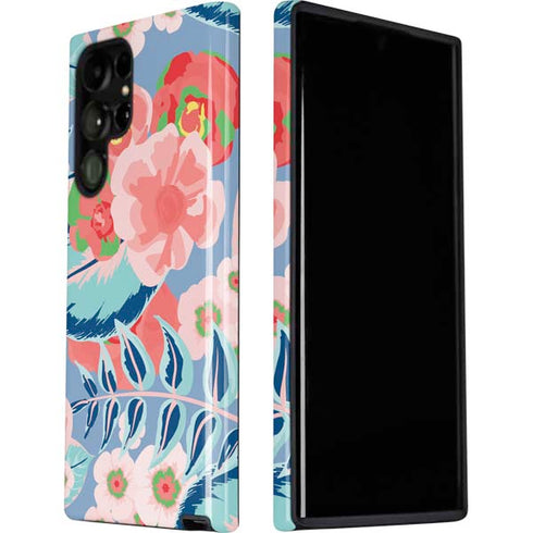Pink Spring Flowers Galaxy S22 Ultra Pro Case