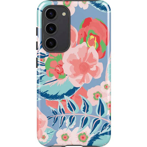 Pink Spring Flowers Galaxy S23 Plus Pro Case