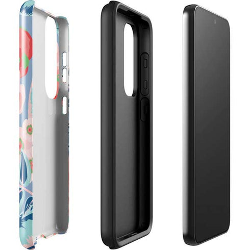 Pink Spring Flowers Galaxy S23 Plus Pro Case