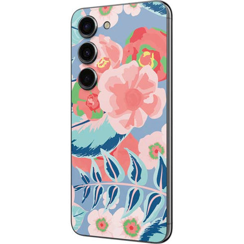 Pink Spring Flowers Galaxy S23 Skin