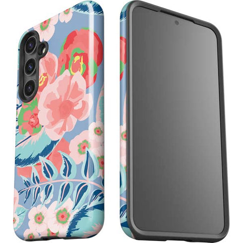 Pink Spring Flowers Galaxy S24 Plus Impact Case