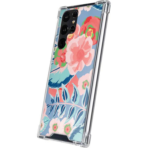 Pink Spring Flowers Galaxy S24 Ultra Clear Case