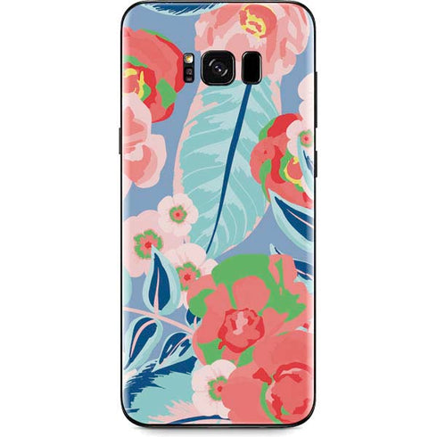 Pink Spring Flowers Galaxy S8 Plus Skin