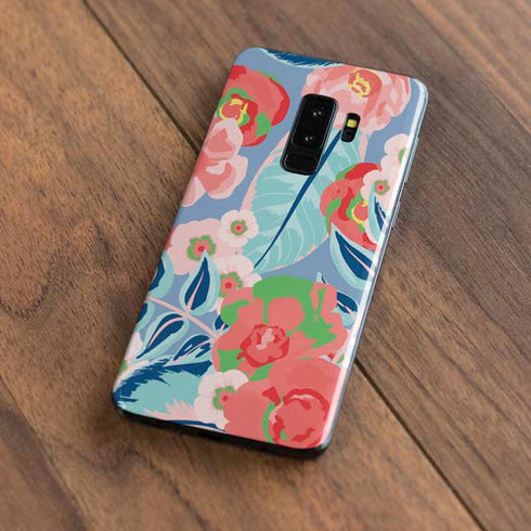 Pink Spring Flowers Galaxy S9 Plus Skin