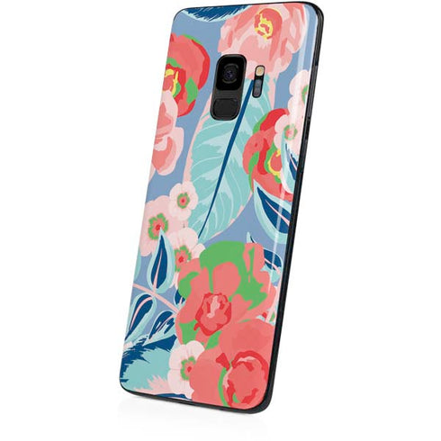 Pink Spring Flowers Galaxy S9 Skin