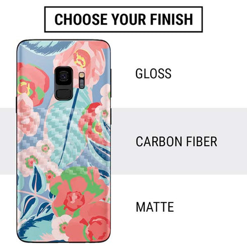 Pink Spring Flowers Galaxy S9 Skin
