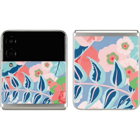 Pink Spring Flowers Galaxy Z Flip3 5G Skin