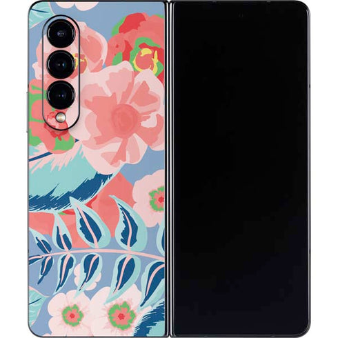 Pink Spring Flowers Galaxy Z Fold4 5G Skin