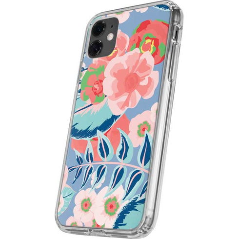 Pink Spring Flowers iPhone 11 Clear Case