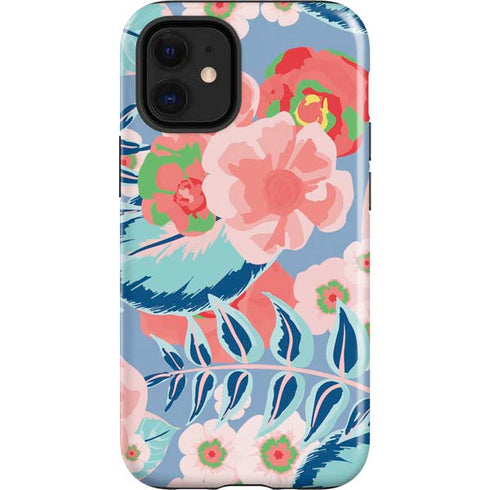 Pink Spring Flowers iPhone 12 Mini Impact Case
