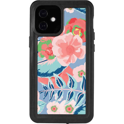 Pink Spring Flowers iPhone 12 Mini Waterproof Case