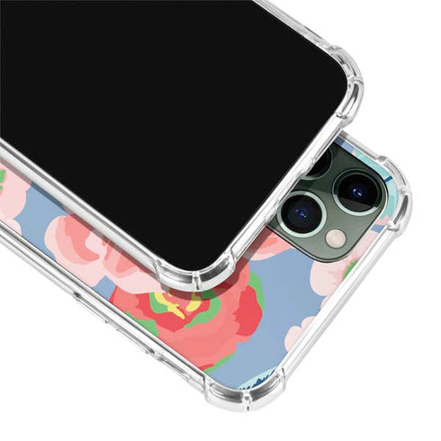 Pink Spring Flowers iPhone 12 Pro Clear Case