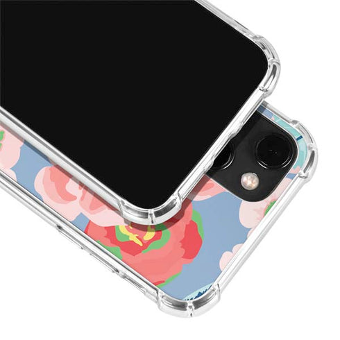 Pink Spring Flowers iPhone 14 Plus Clear Case