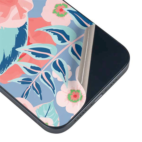 Pink Spring Flowers iPhone 15 Plus Skin