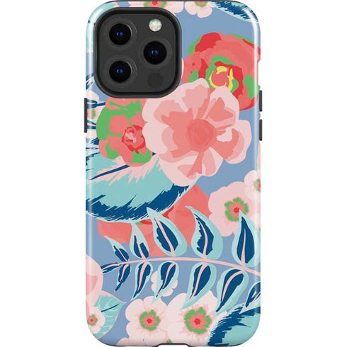 Pink Spring Flowers iPhone 15 Pro Max Impact Case