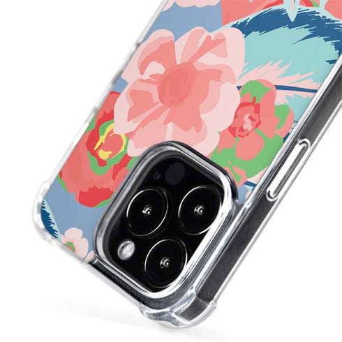 Pink Spring Flowers iPhone 15 Pro Max MagSafe Case