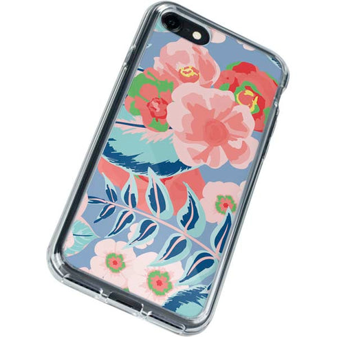 Pink Spring Flowers iPhone SE (2nd & 3rd Gen) Clear Case