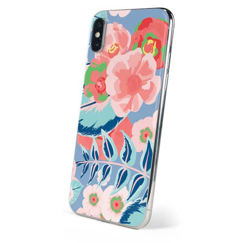 Pink Spring Flowers iPhone X Skin
