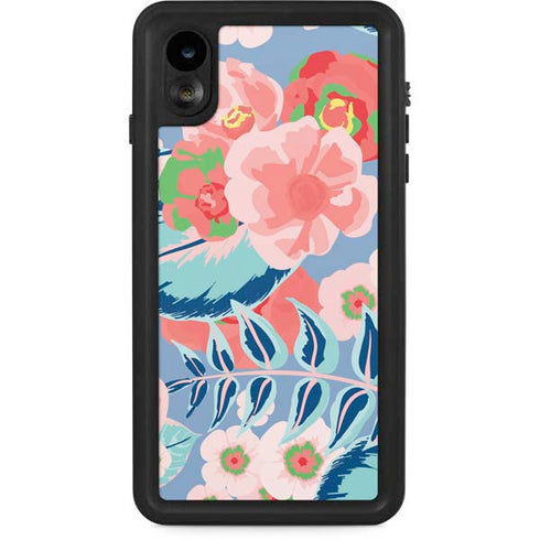 Pink Spring Flowers iPhone XR Waterproof Case