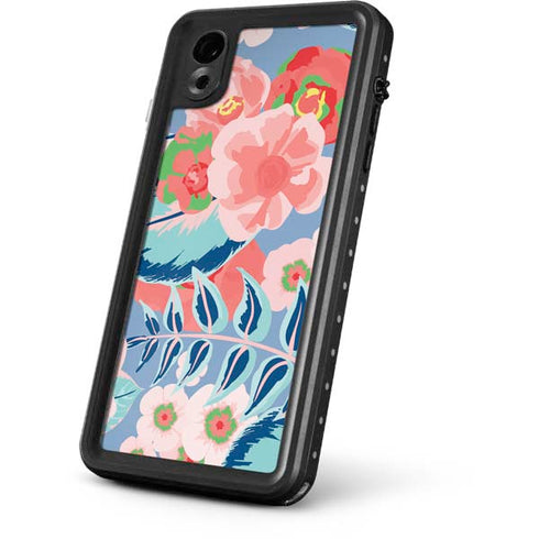 Pink Spring Flowers iPhone XR Waterproof Case