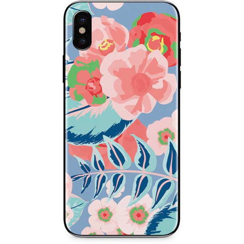 Pink Spring Flowers iPhone XS Skin