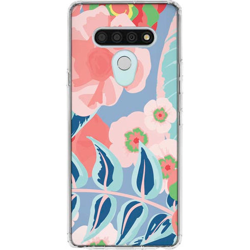Pink Spring Flowers LG Stylo 6 Clear Case