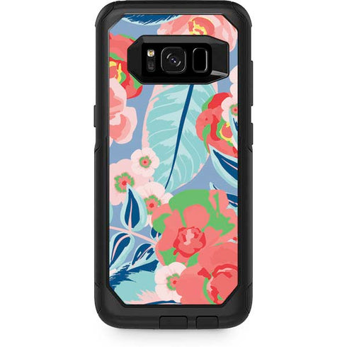 Pink Spring Flowers Otterbox Commuter Galaxy Skin