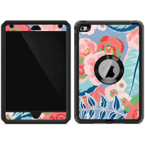 Pink Spring Flowers Otterbox Defender iPad Skin