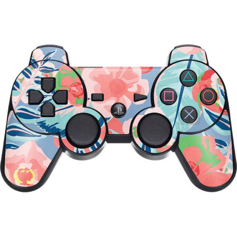 Pink Spring Flowers PS3 Dual Shock wireless controller Skin
