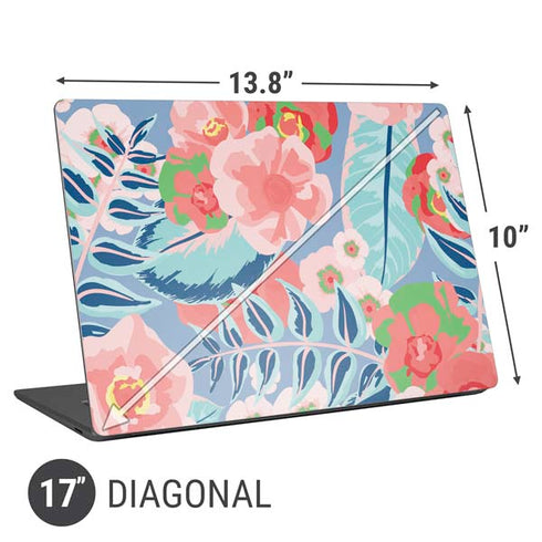 Pink Spring Flowers Universal Laptop 17in (13.8 x 10in) Skin