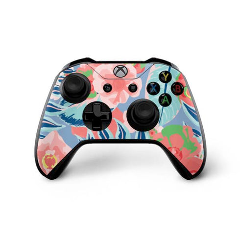 Pink Spring Flowers Xbox One X Bundle Skin