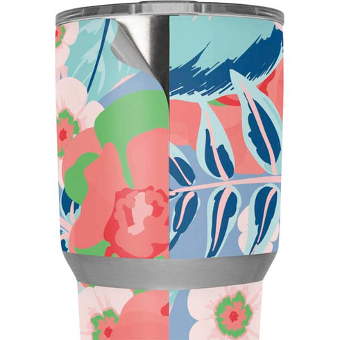 Pink Spring Flowers Yeti 30oz Rambler Tumbler Skin