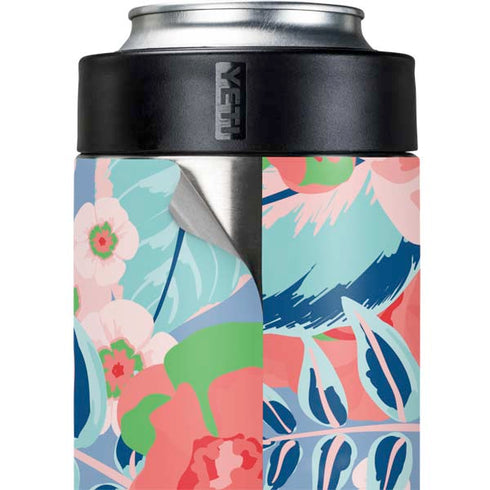 Pink Spring Flowers Yeti Colster Can Insulator Skin