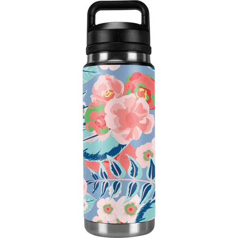 Pink Spring Flowers YETI Rambler 26oz Bottle Skin