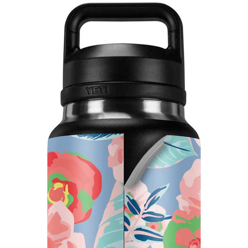 Pink Spring Flowers YETI Rambler 36oz Bottle Skin