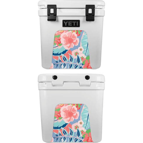 Pink Spring Flowers YETI Roadie 24 Hard Cooler Skin