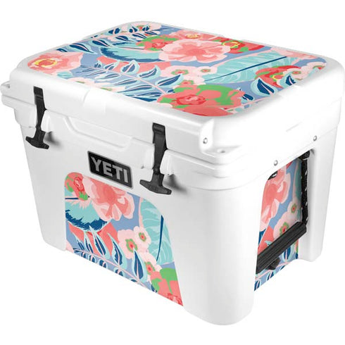 Pink Spring Flowers YETI Tundra 35 Hard Cooler Skin
