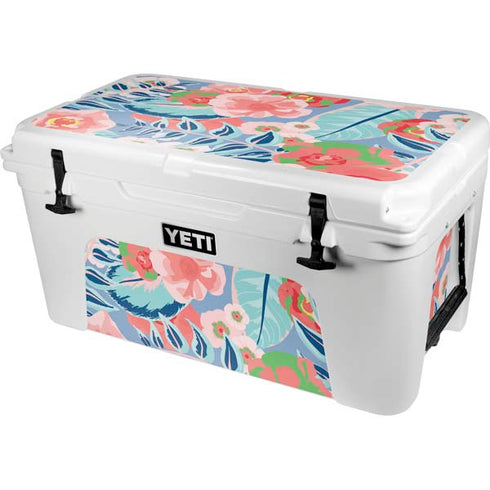 Pink Spring Flowers YETI Tundra 65 Hard Cooler Skin
