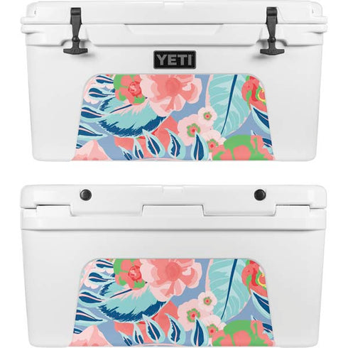 Pink Spring Flowers YETI Tundra 65 Hard Cooler Skin