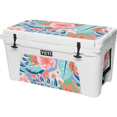 Pink Spring Flowers YETI Tundra 75 Hard Cooler Skin