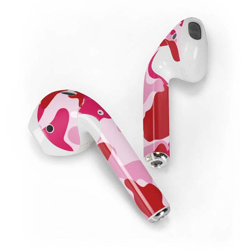 Pink Street Camo Apple AirPods 2 Skin