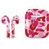 Pink Street Camo Apple AirPods Skin