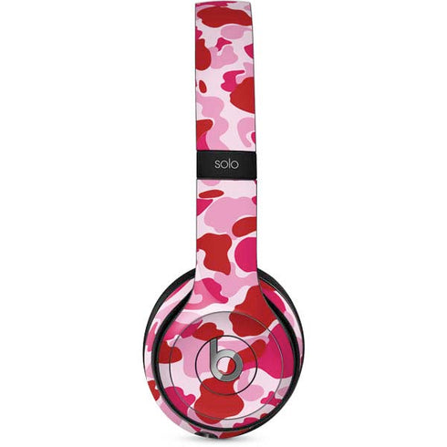 Pink Street Camo Beats Solo 2 Wired Skin